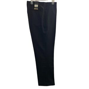Men's LUCCI ColleZion Black Straight Fit Dress Trouser Pants Size 38/34